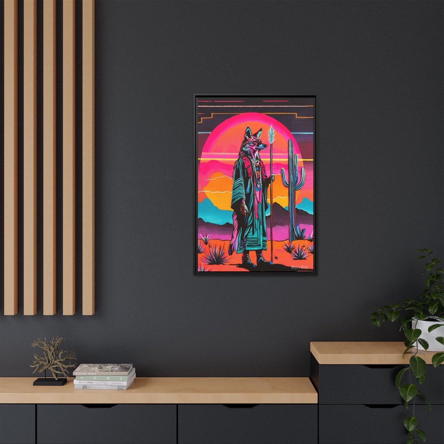 Spiritual Fuckboy #5, Print on Canvas, Black or White Frame