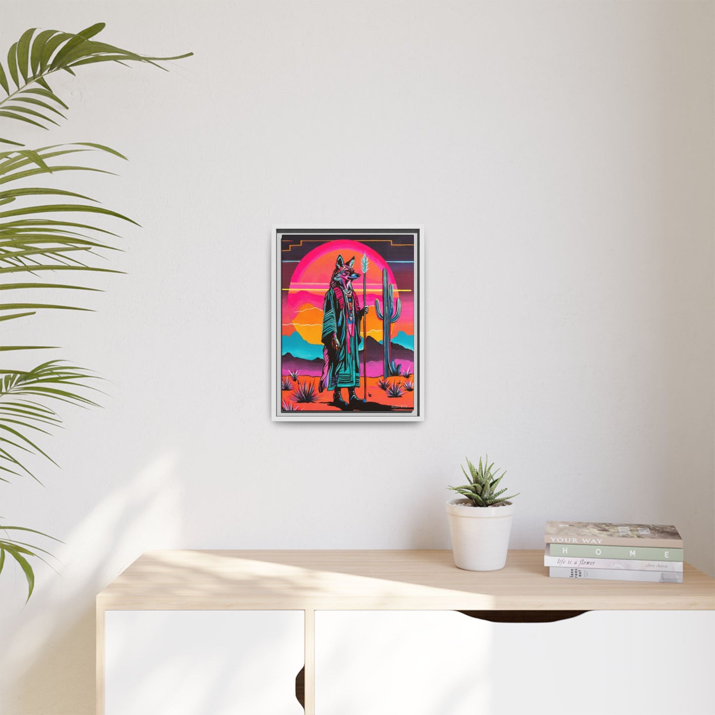 Spiritual Fuckboy #5, Print on Canvas, Black or White Frame