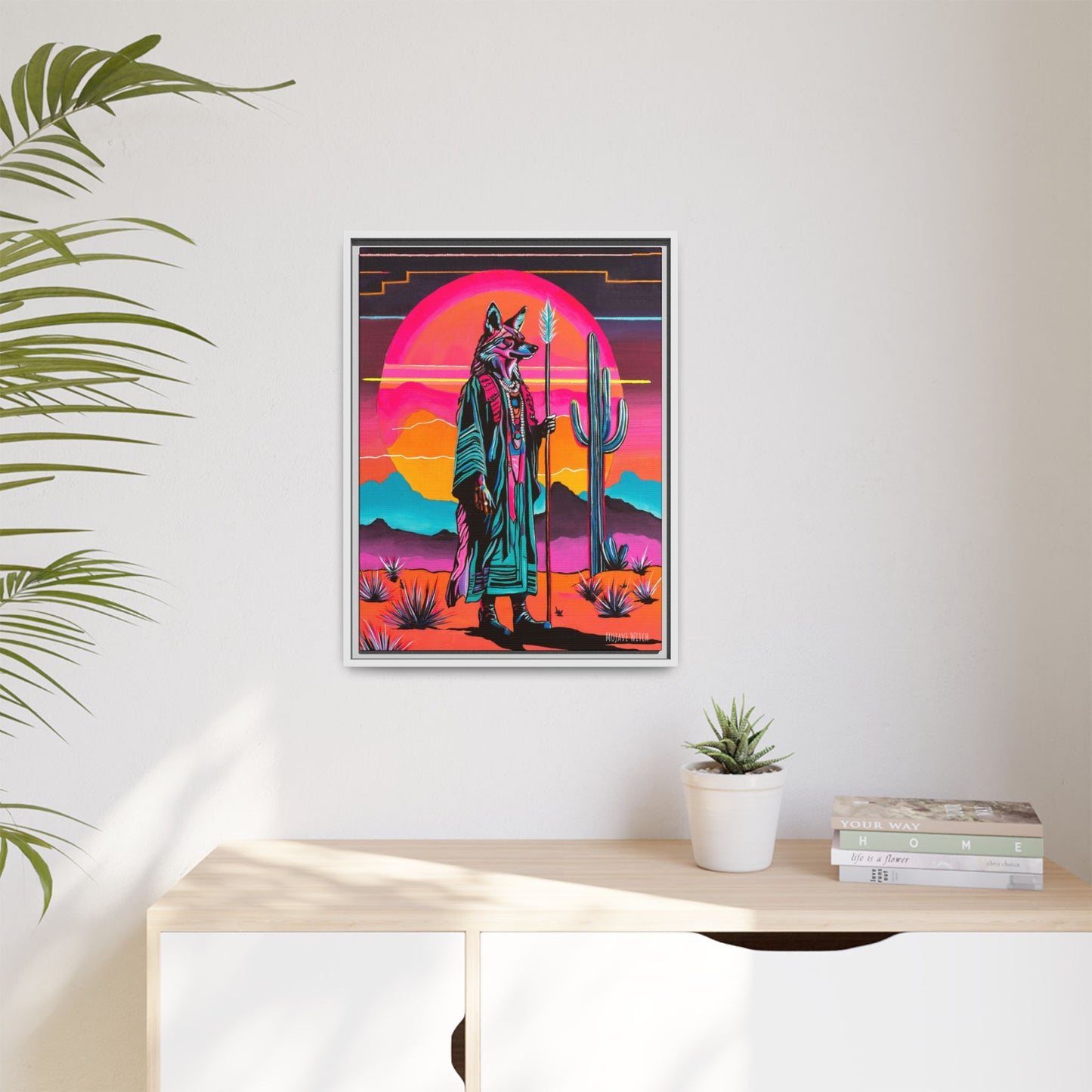 Spiritual Fuckboy #5, Print on Canvas, Black or White Frame