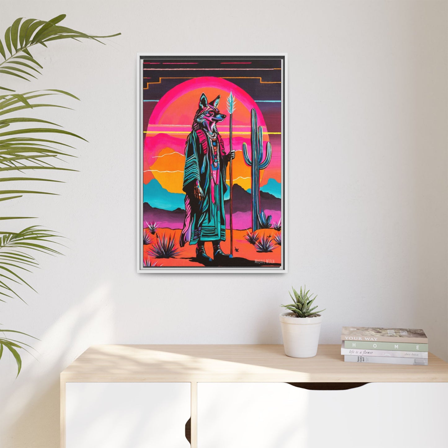 Spiritual Fuckboy #5, Print on Canvas, Black or White Frame