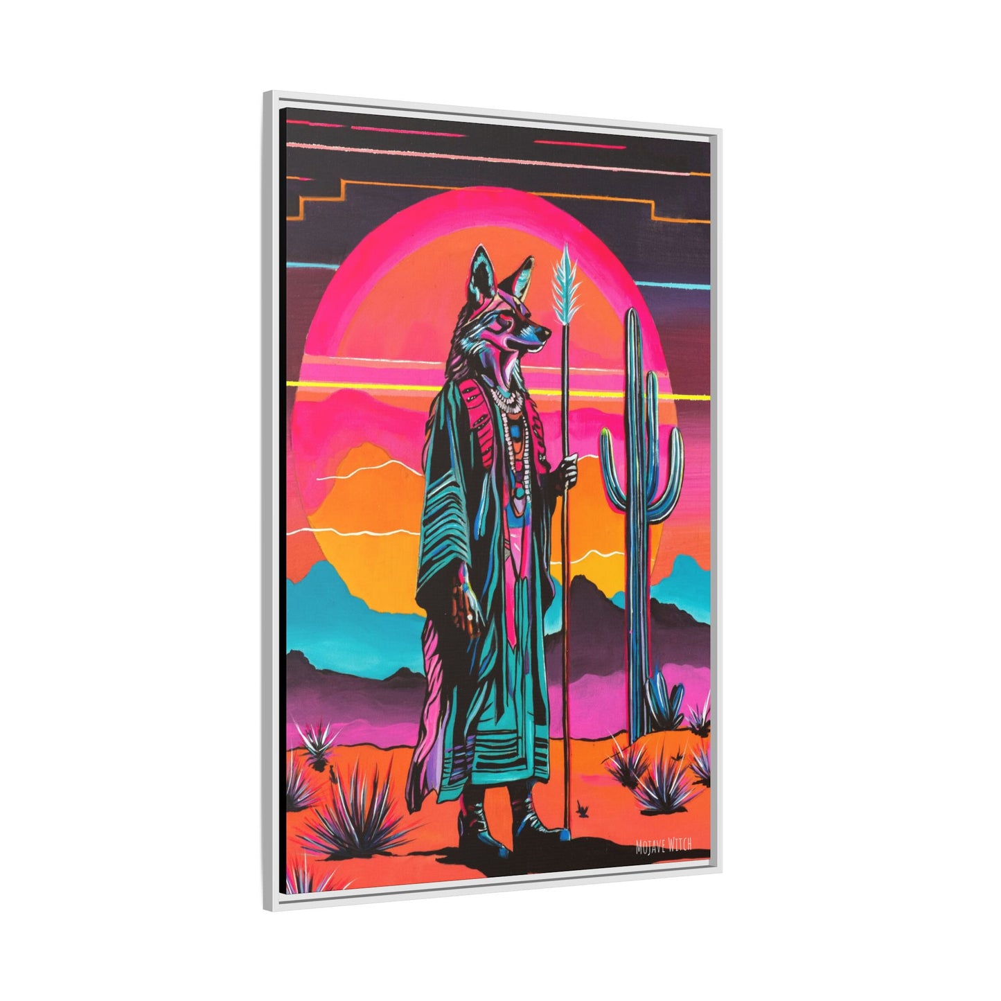 Spiritual Fuckboy #5, Print on Canvas, Black or White Frame