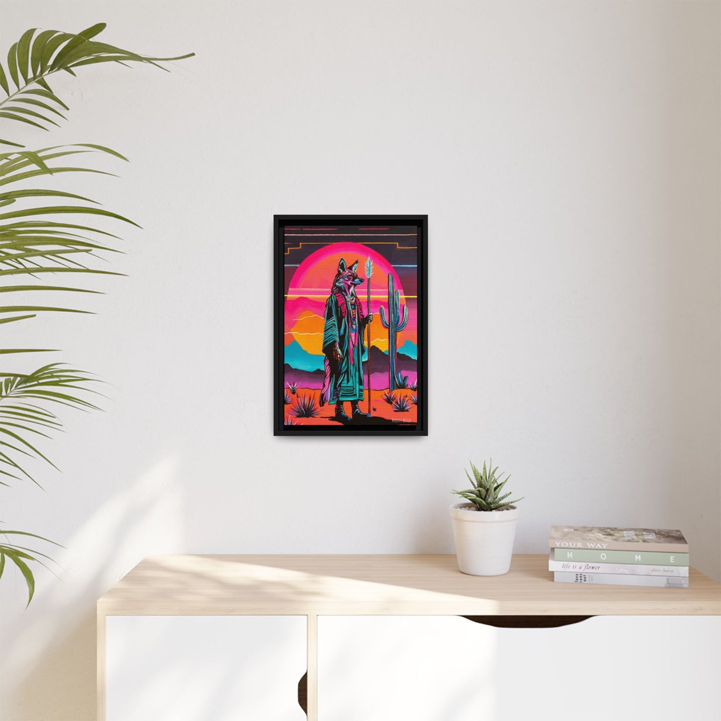 Spiritual Fuckboy #5, Print on Canvas, Black or White Frame