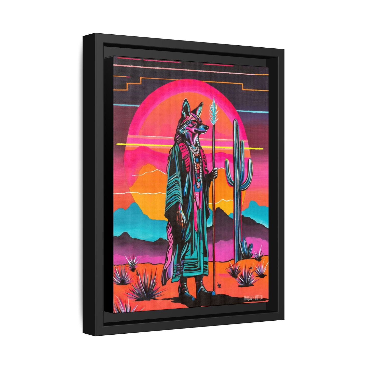 Spiritual Fuckboy #5, Print on Canvas, Black or White Frame
