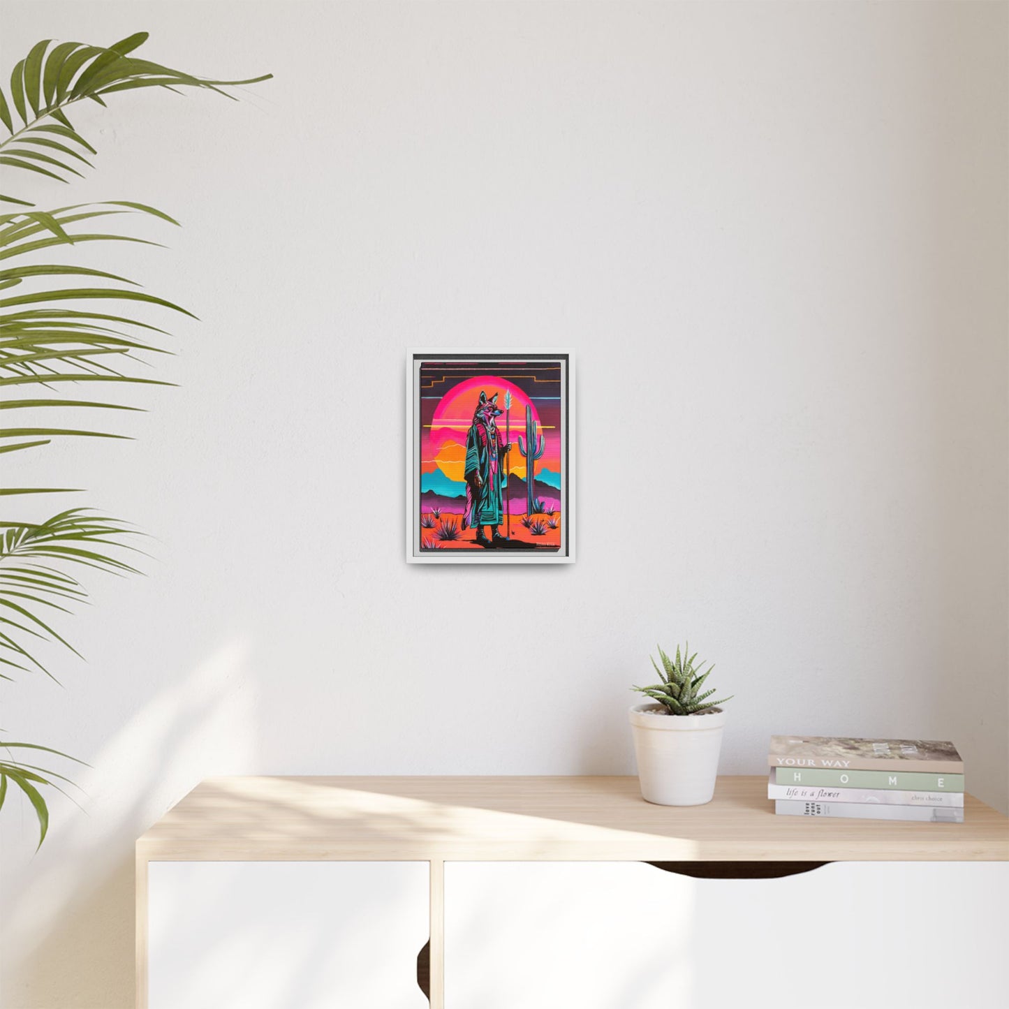 Spiritual Fuckboy #5, Print on Canvas, Black or White Frame