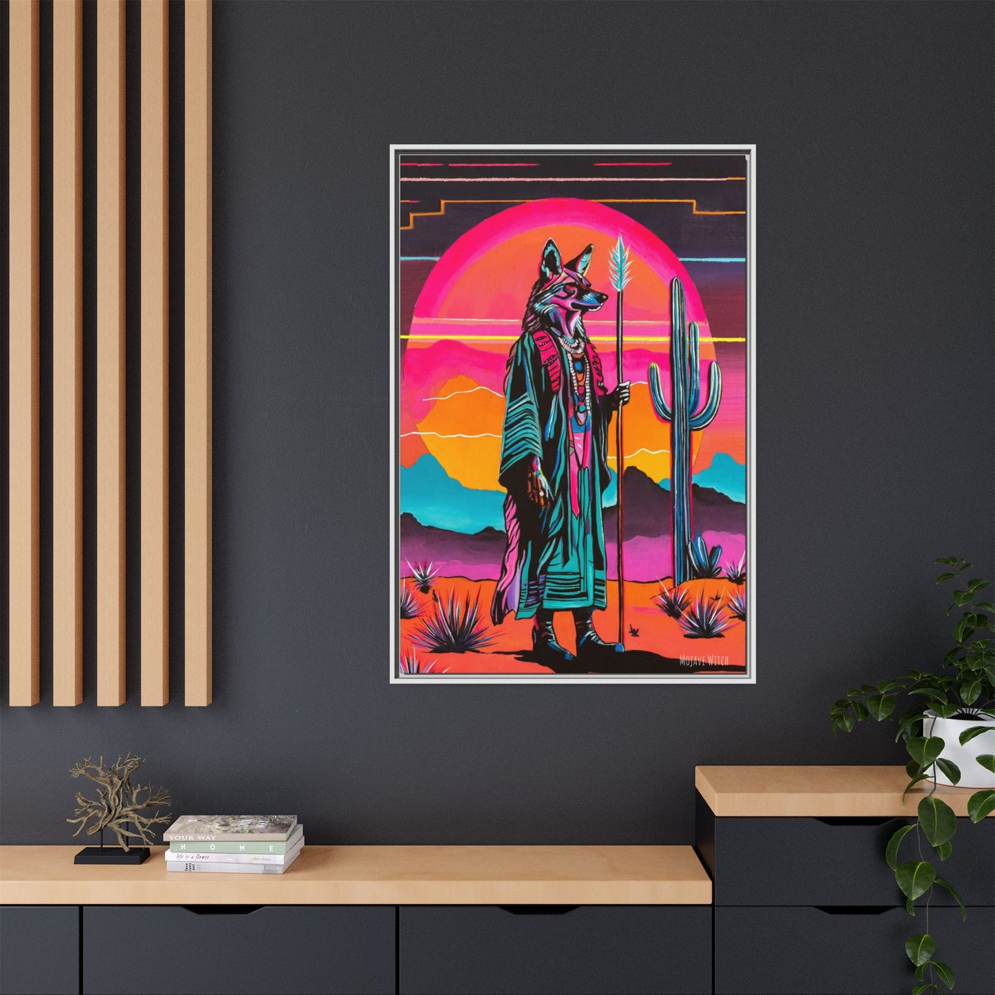 Spiritual Fuckboy #5, Print on Canvas, Black or White Frame