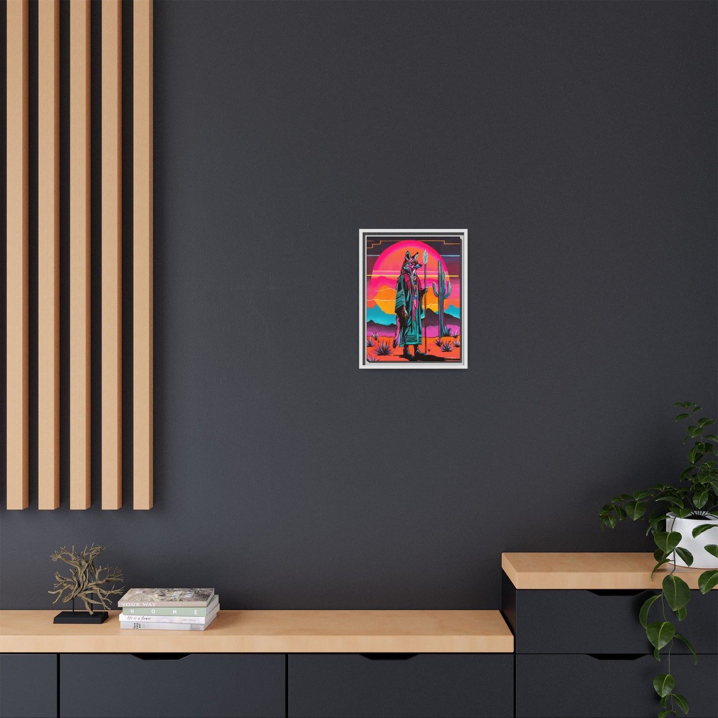Spiritual Fuckboy #5, Print on Canvas, Black or White Frame