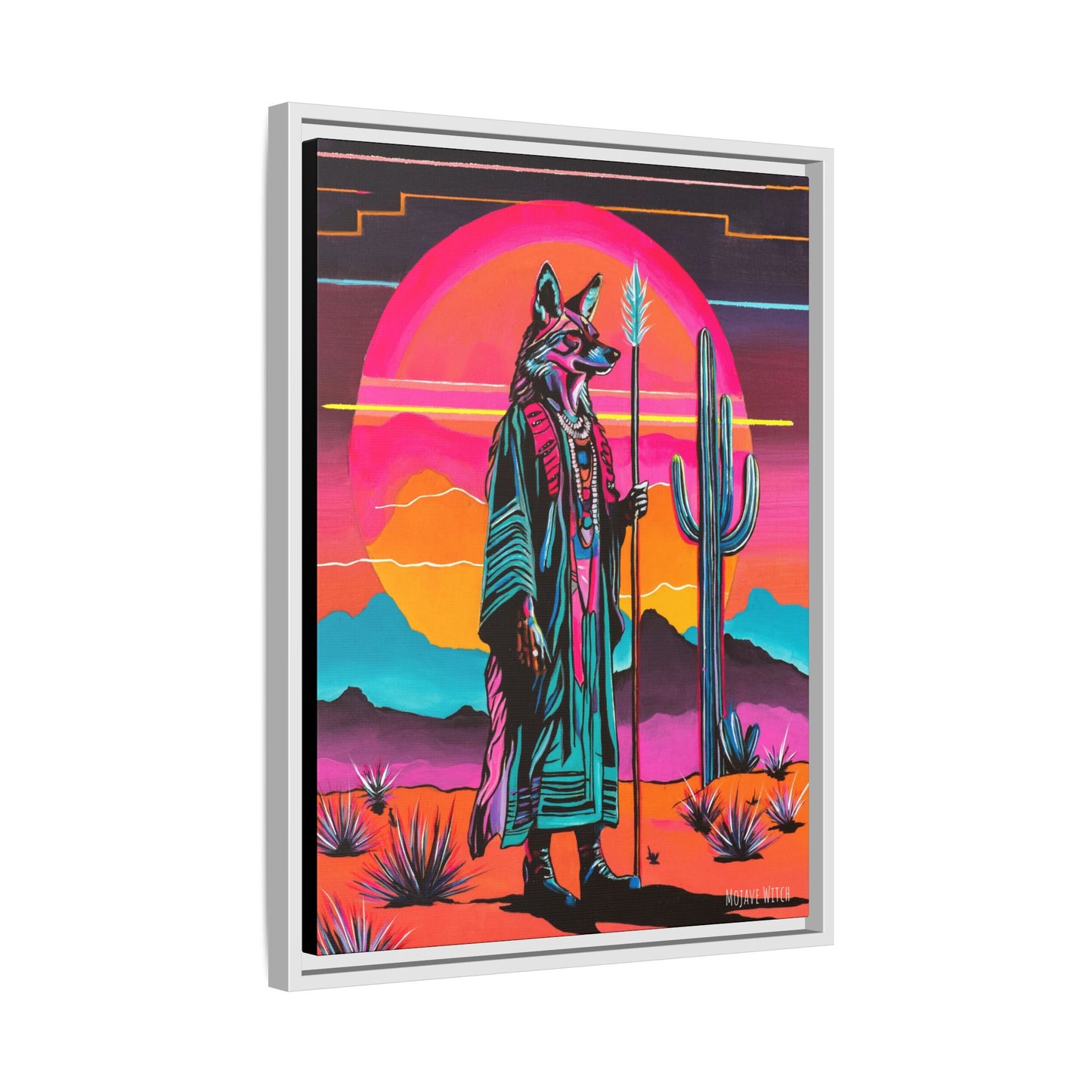 Spiritual Fuckboy #5, Print on Canvas, Black or White Frame