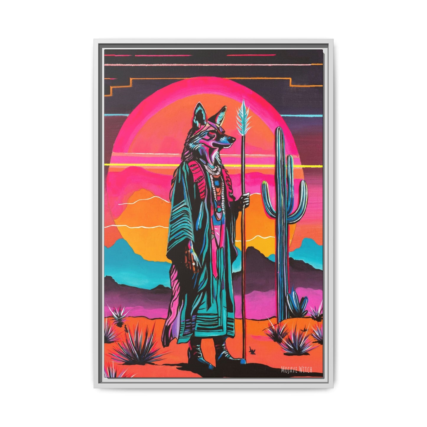 Spiritual Fuckboy #5, Print on Canvas, Black or White Frame