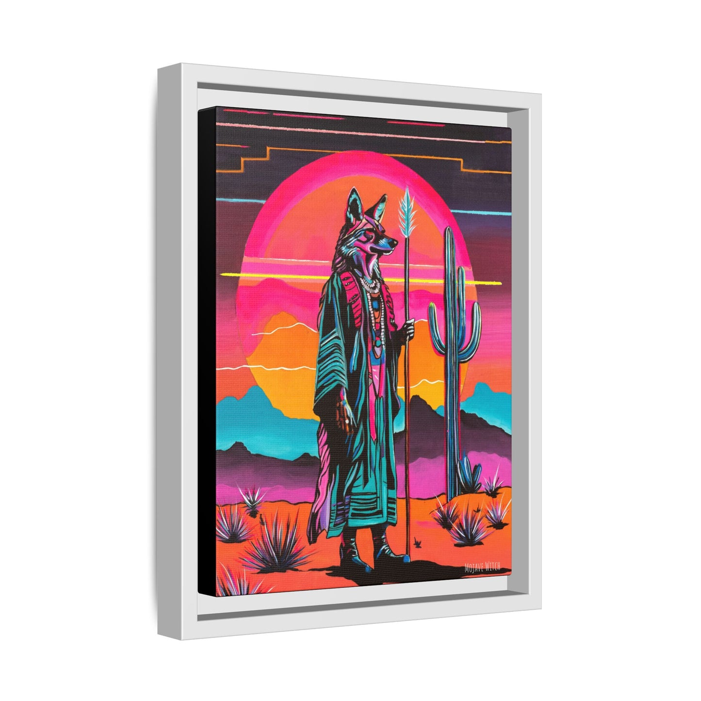 Spiritual Fuckboy #5, Print on Canvas, Black or White Frame