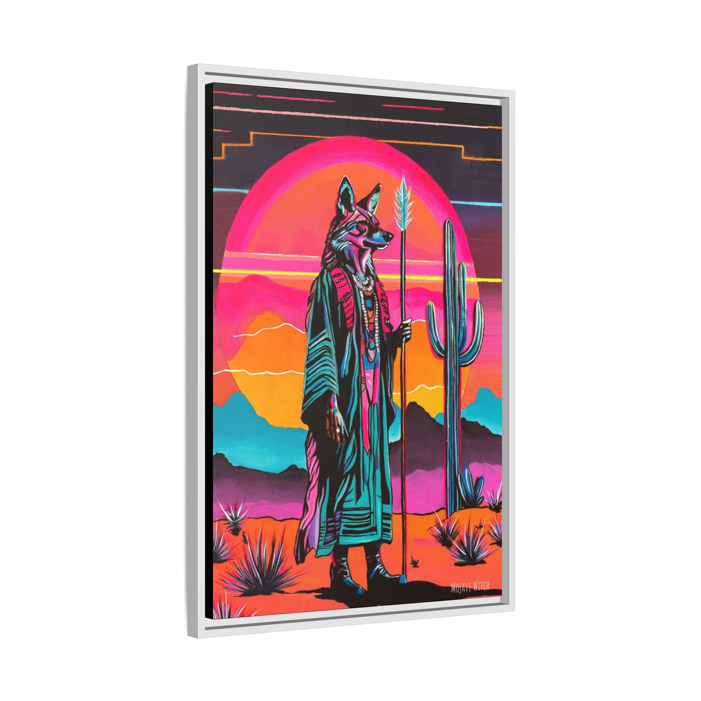 Spiritual Fuckboy #5, Print on Canvas, Black or White Frame