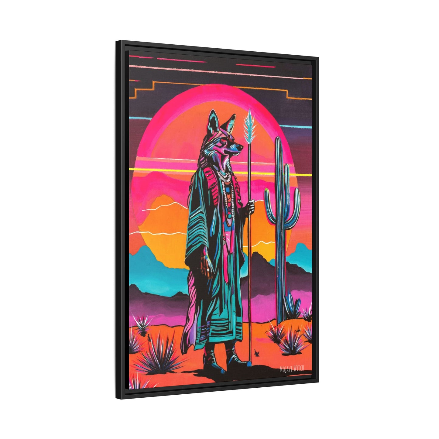 Spiritual Fuckboy #5, Print on Canvas, Black or White Frame