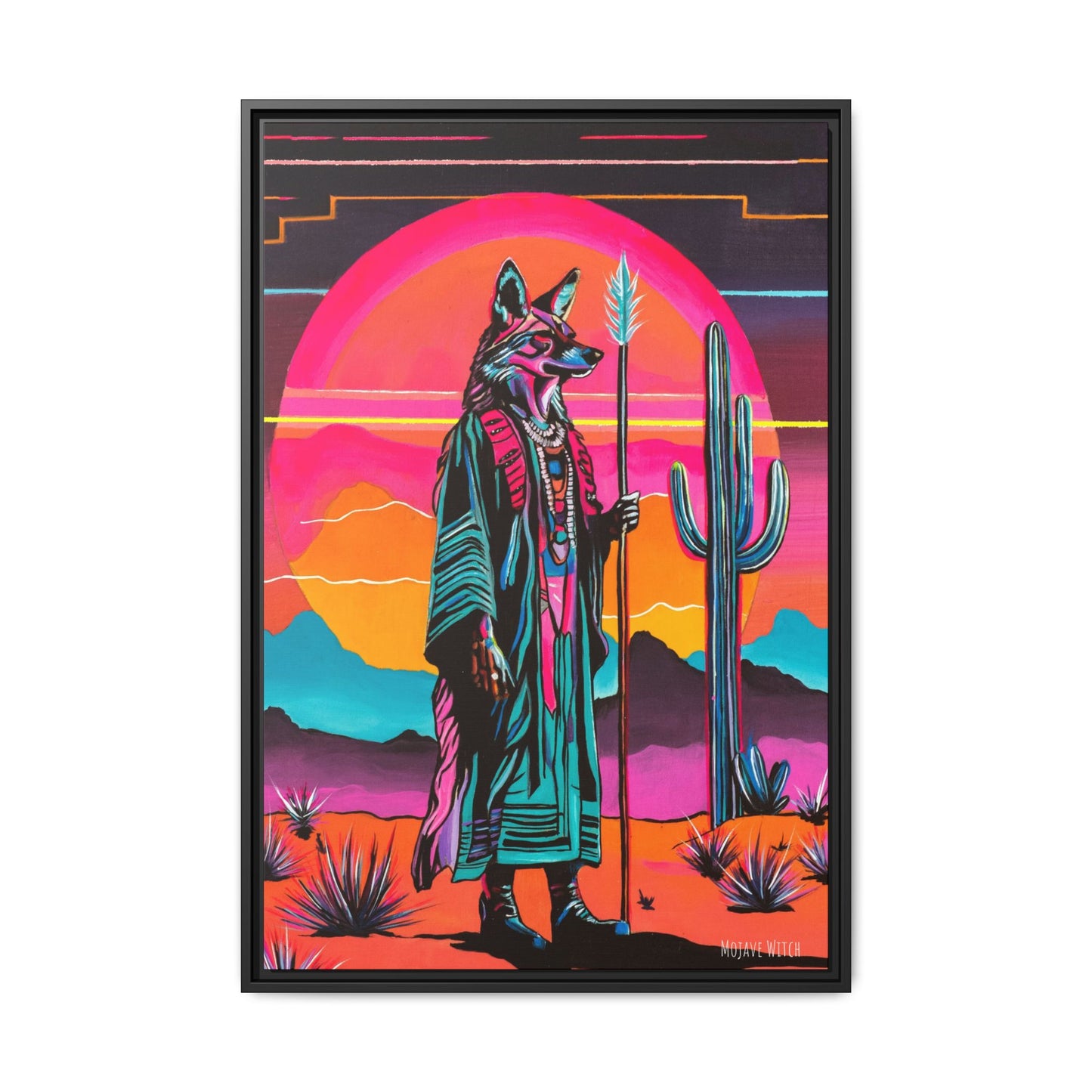 Spiritual Fuckboy #5, Print on Canvas, Black or White Frame
