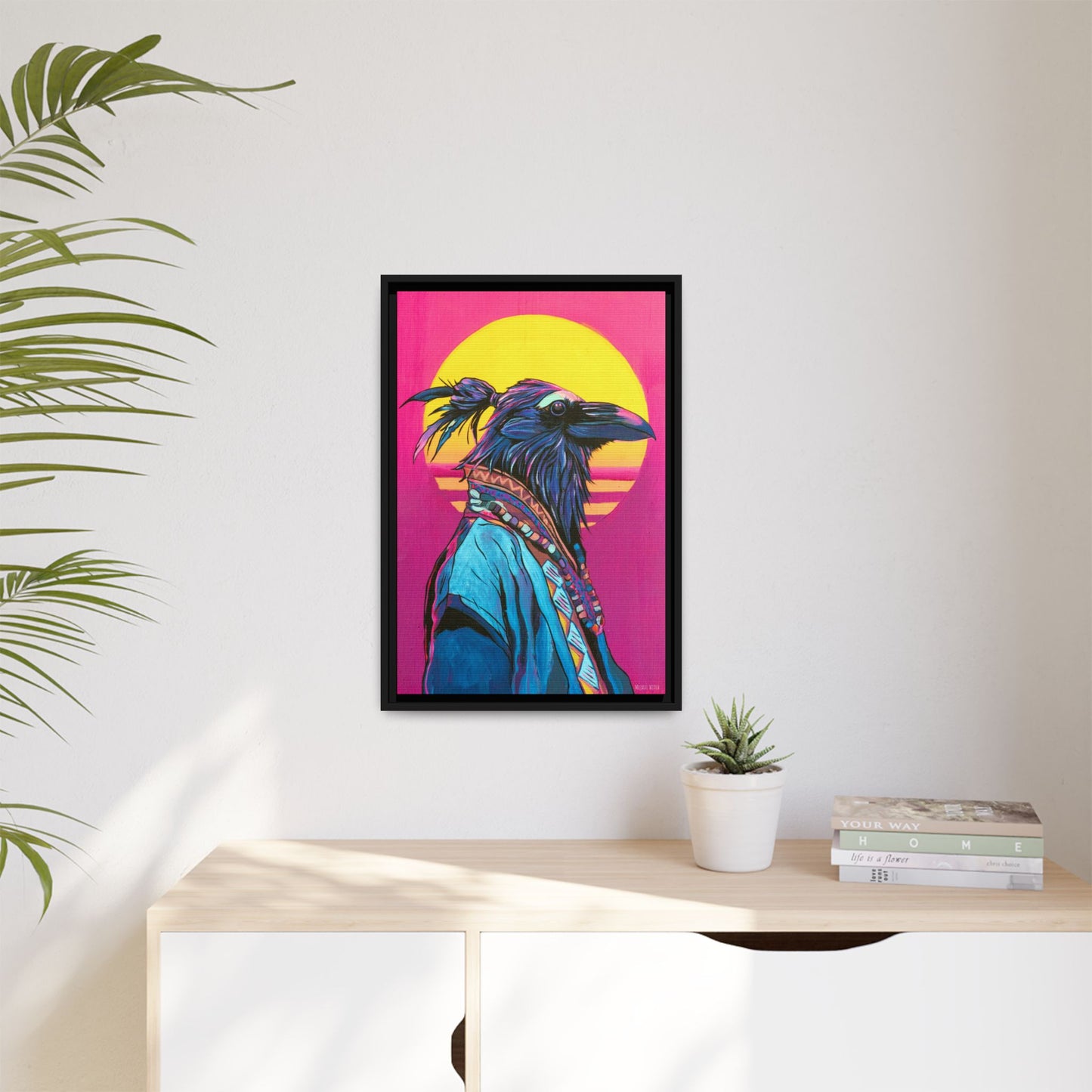 Spiritual Fuckboy #4, Canvas Print, Black or white frame