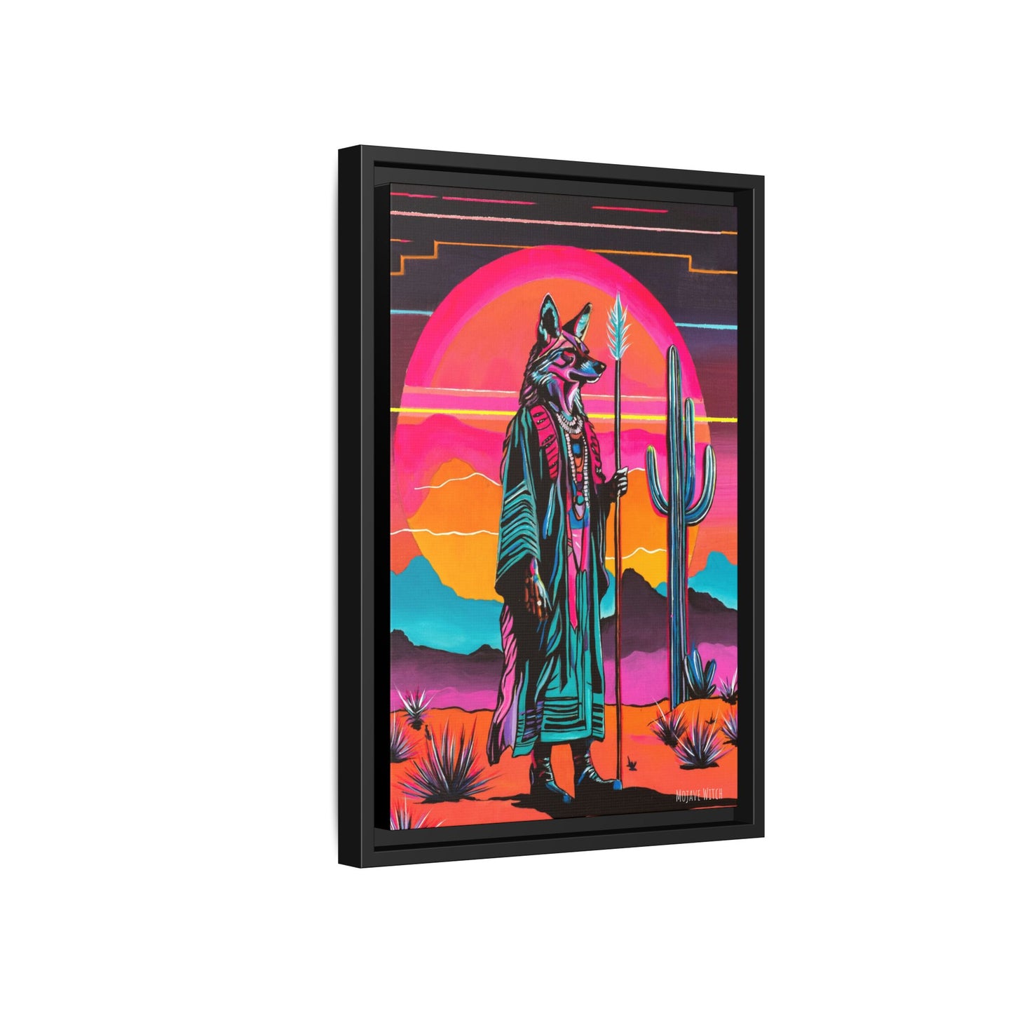 Spiritual Fuckboy #5, Print on Canvas, Black or White Frame
