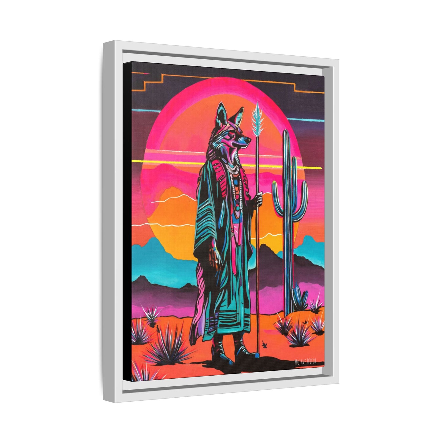 Spiritual Fuckboy #5, Print on Canvas, Black or White Frame