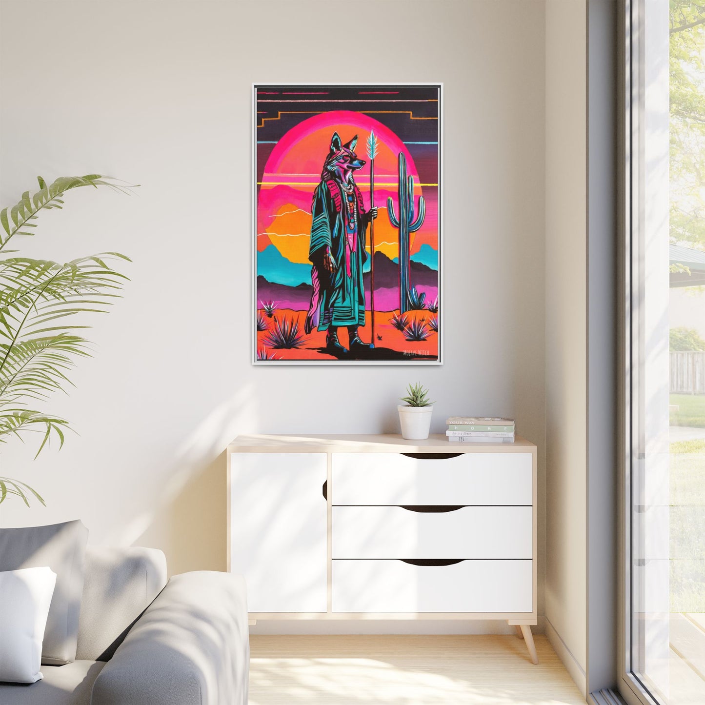 Spiritual Fuckboy #5, Print on Canvas, Black or White Frame