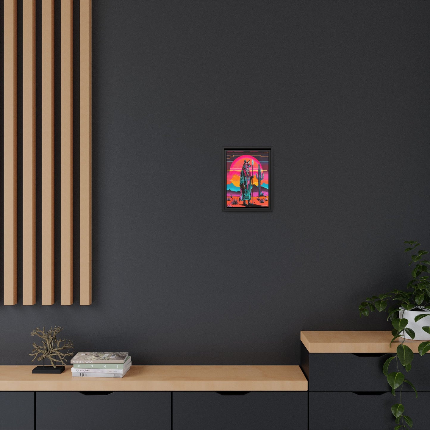 Spiritual Fuckboy #5, Print on Canvas, Black or White Frame
