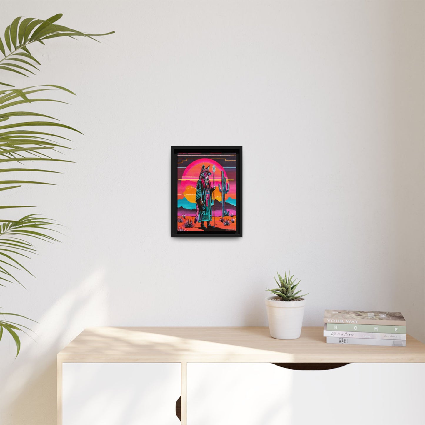 Spiritual Fuckboy #5, Print on Canvas, Black or White Frame