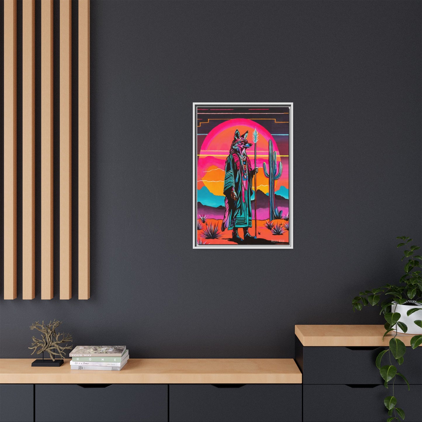 Spiritual Fuckboy #5, Print on Canvas, Black or White Frame