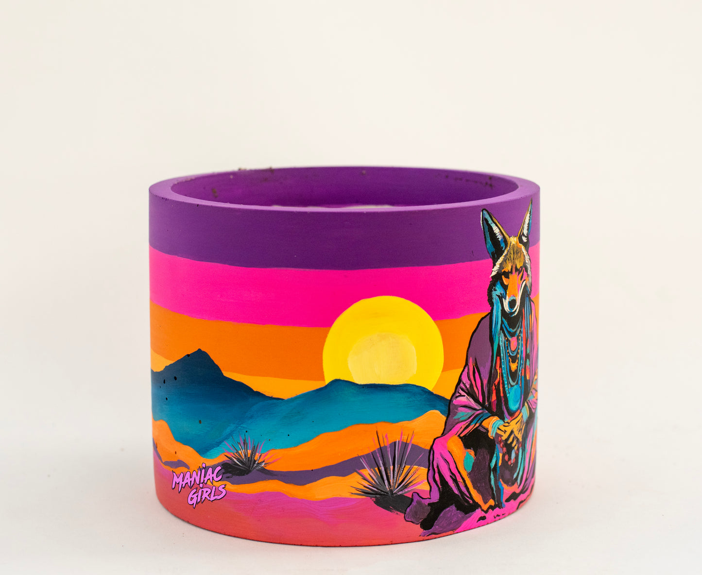 Chaos & Wisdom Concrete Pot