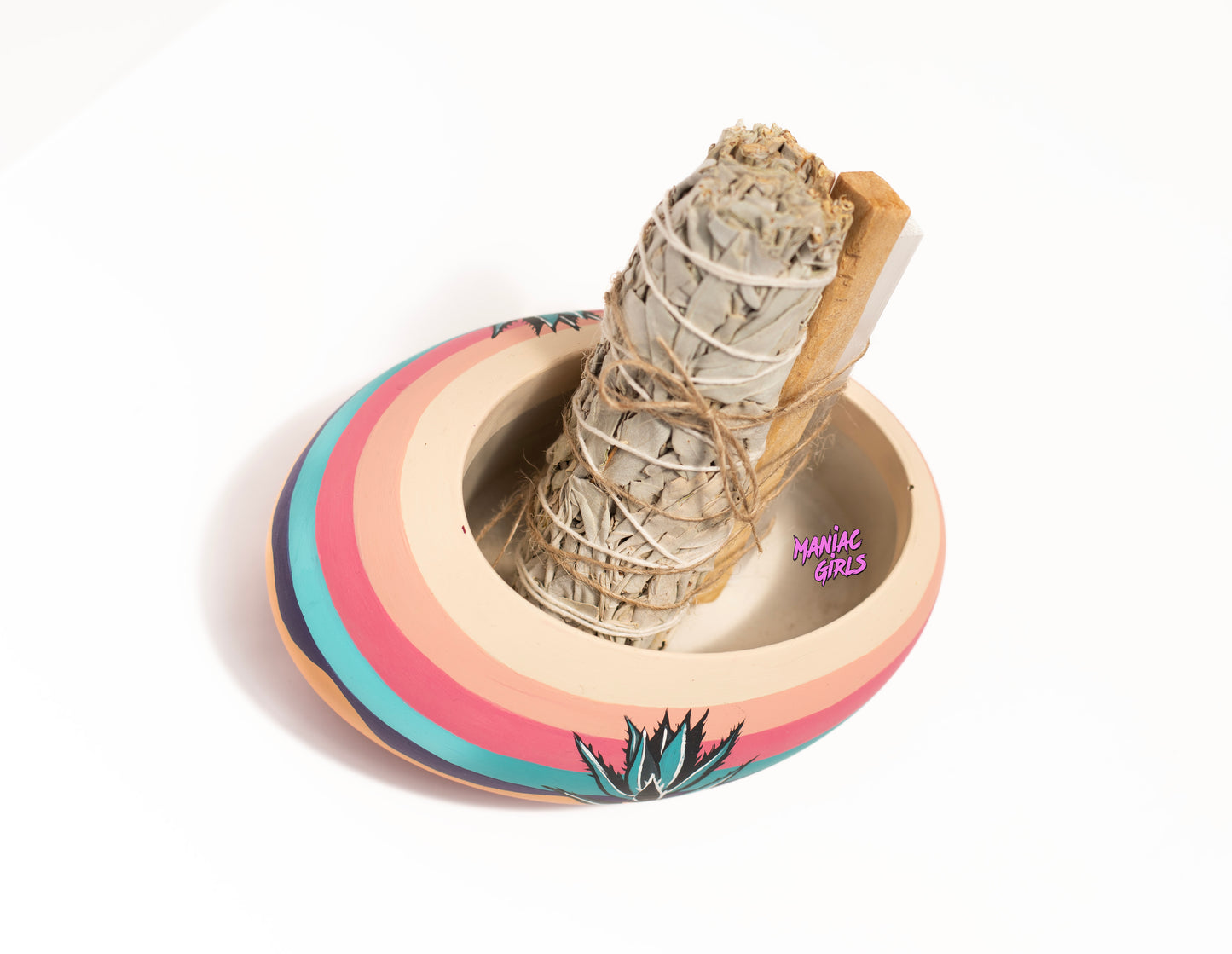 Maniac Agave Smudge Pot Oblong in Neopolitan