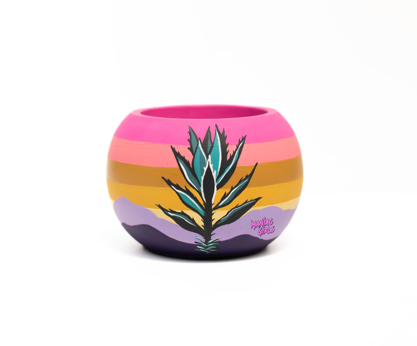 Maniac Pink Agave Smudge Pot Small