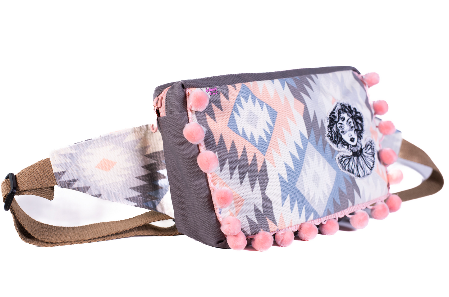 Grey and Pink Maniac 2 Eye Fanny