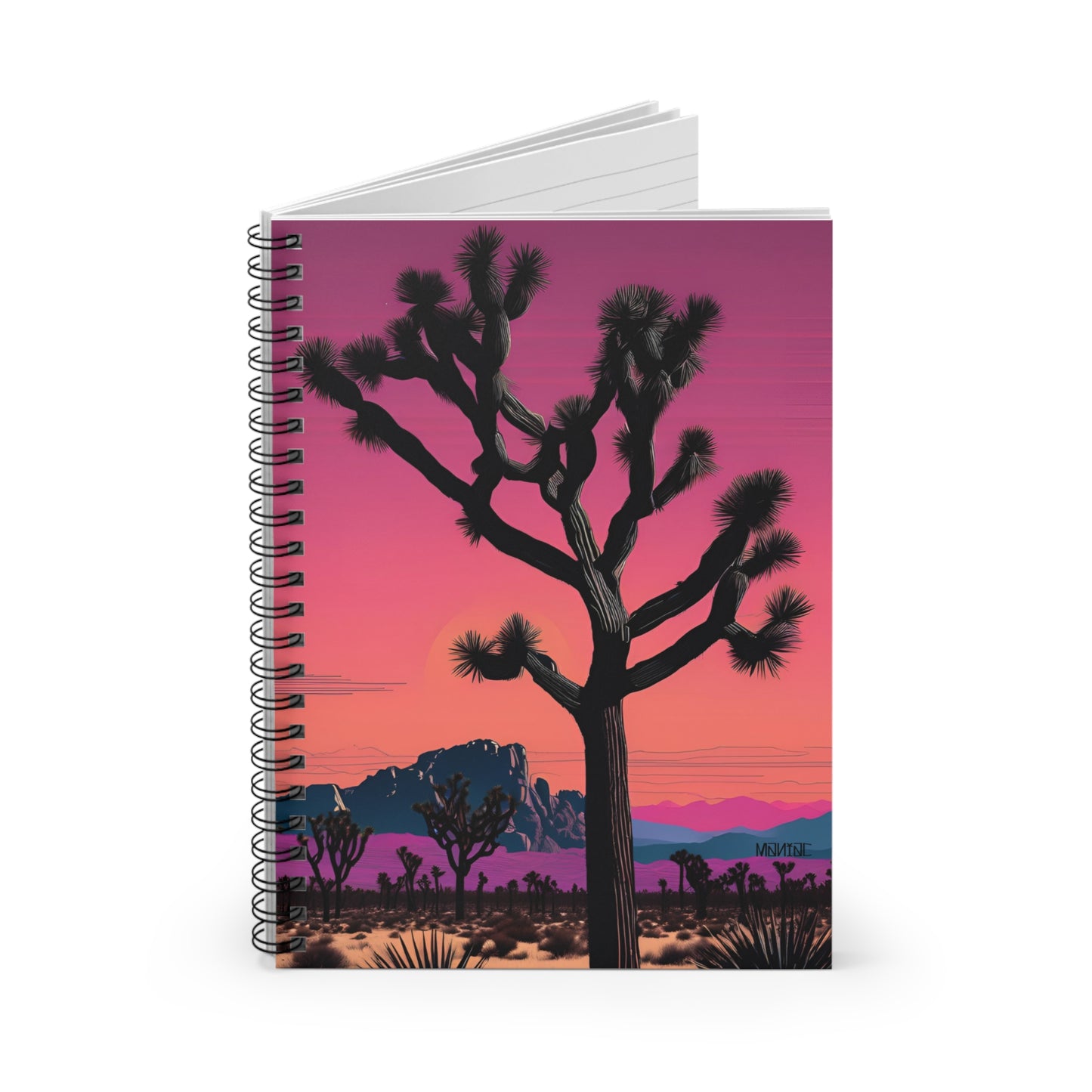 Maniac Spiral Notebook with Desert Scene #5