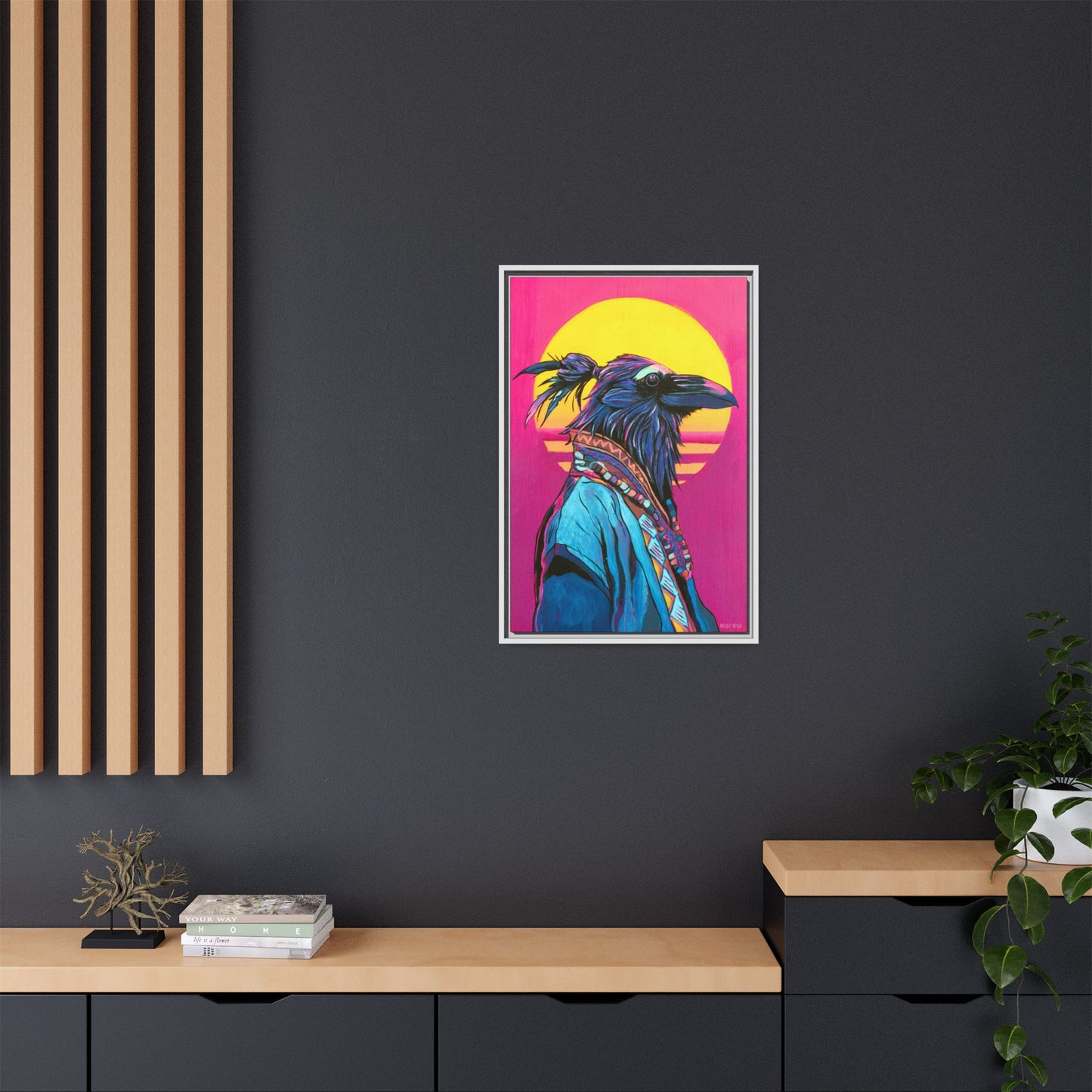 Spiritual Fuckboy #4, Canvas Print, Black or white frame