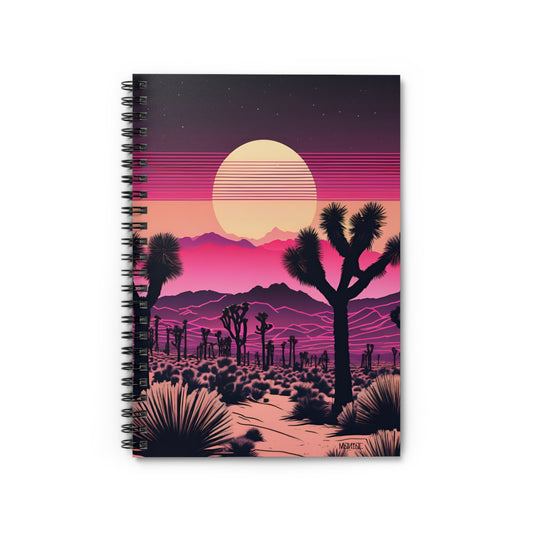 Maniac Spiral Notebook Desert Scene #7