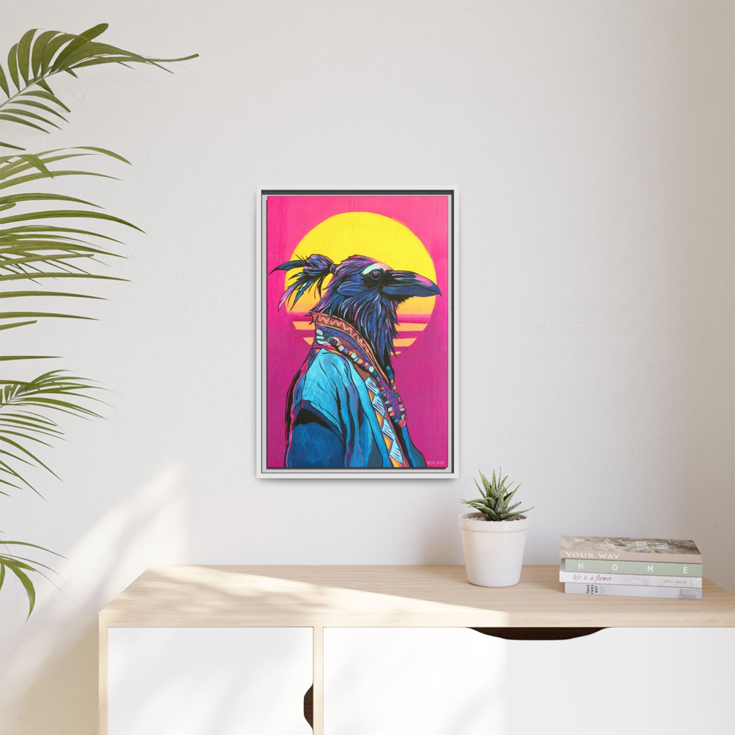 Spiritual Fuckboy #4, Canvas Print, Black or white frame