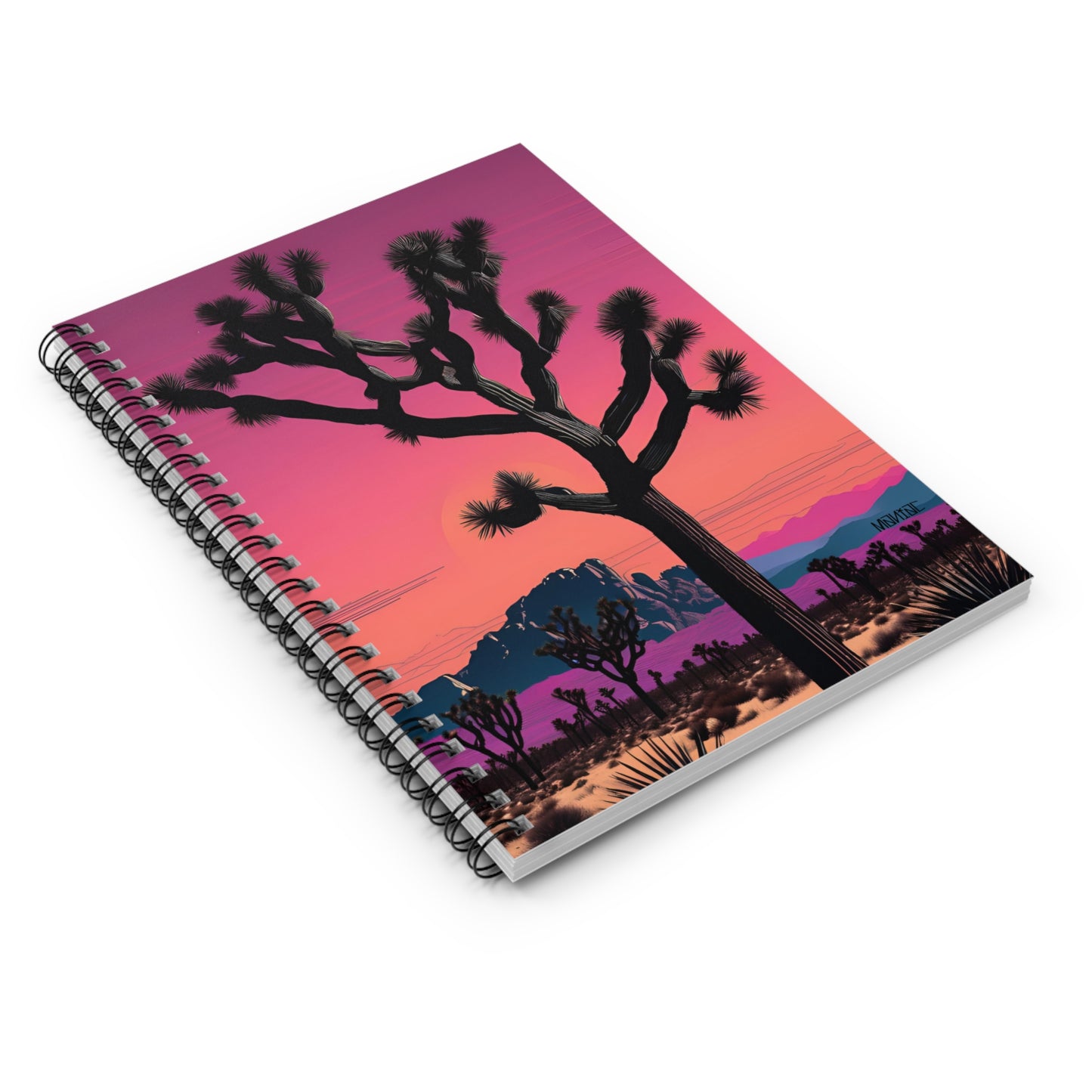 Maniac Spiral Notebook with Desert Scene #5