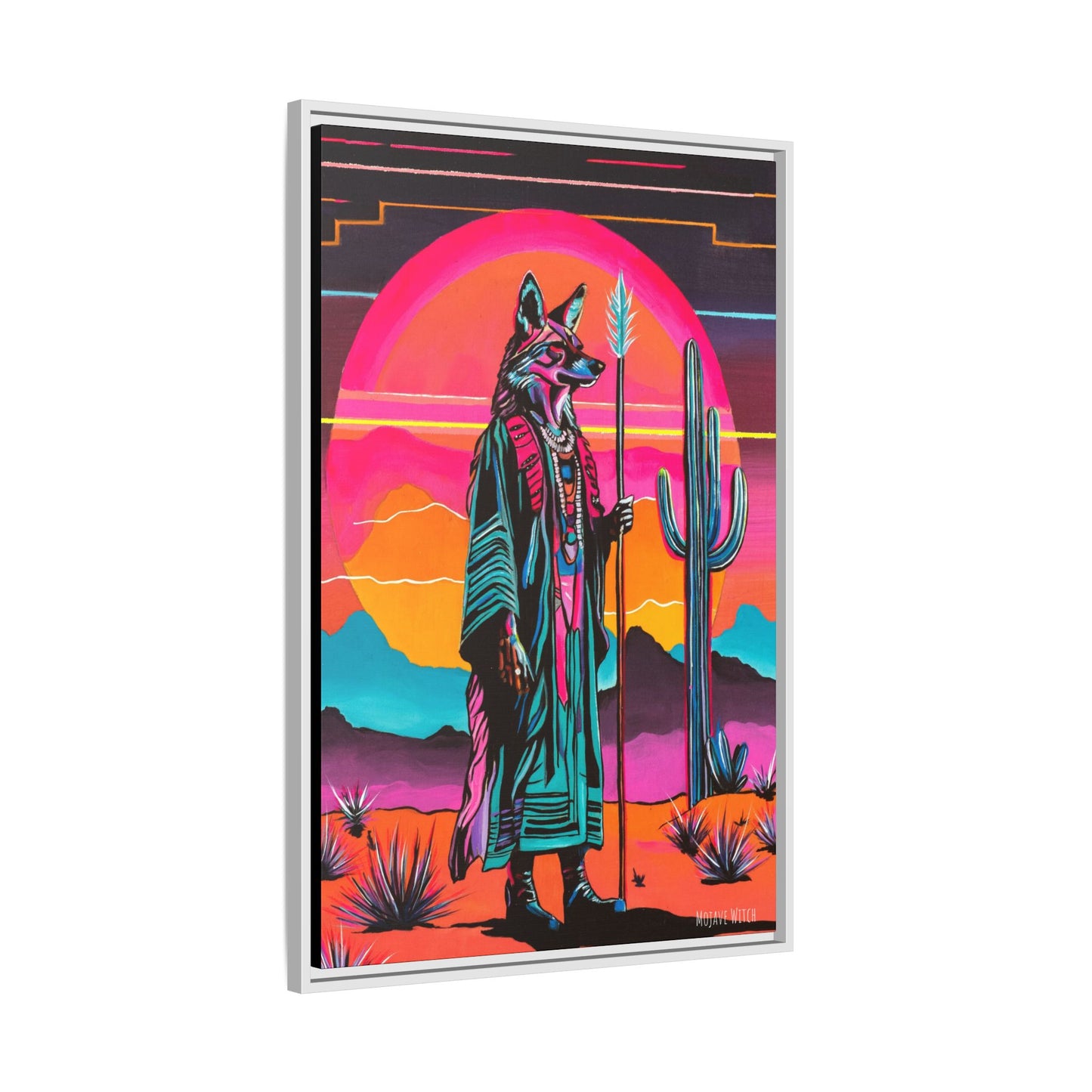 Spiritual Fuckboy #5, Print on Canvas, Black or White Frame