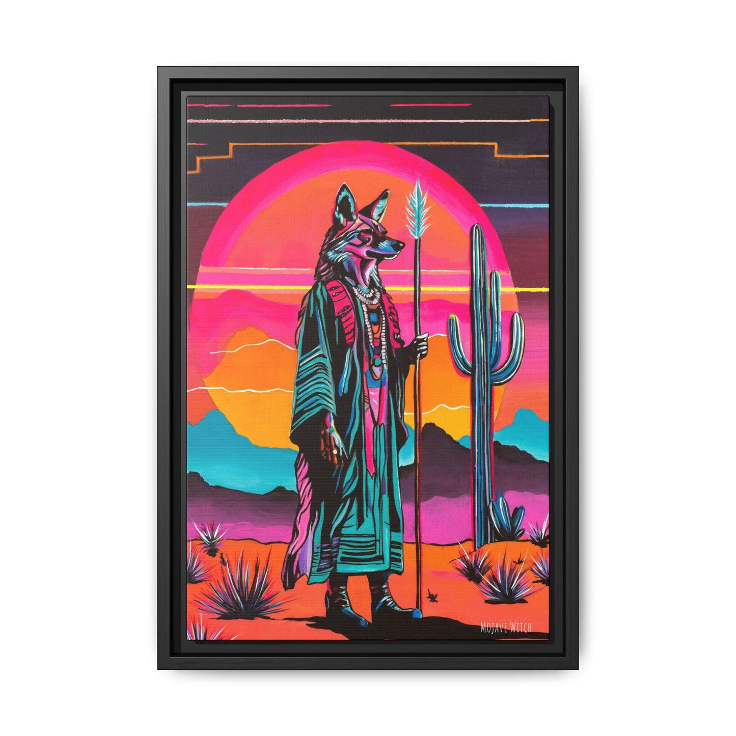 Spiritual Fuckboy #5, Print on Canvas, Black or White Frame
