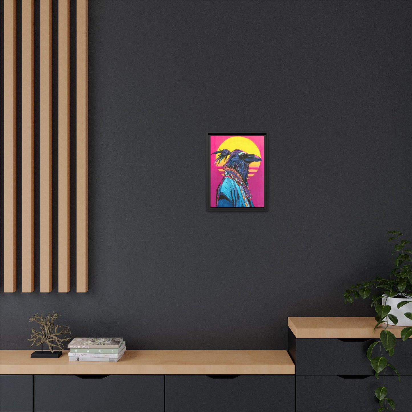 Spiritual Fuckboy #4, Canvas Print, Black or white frame