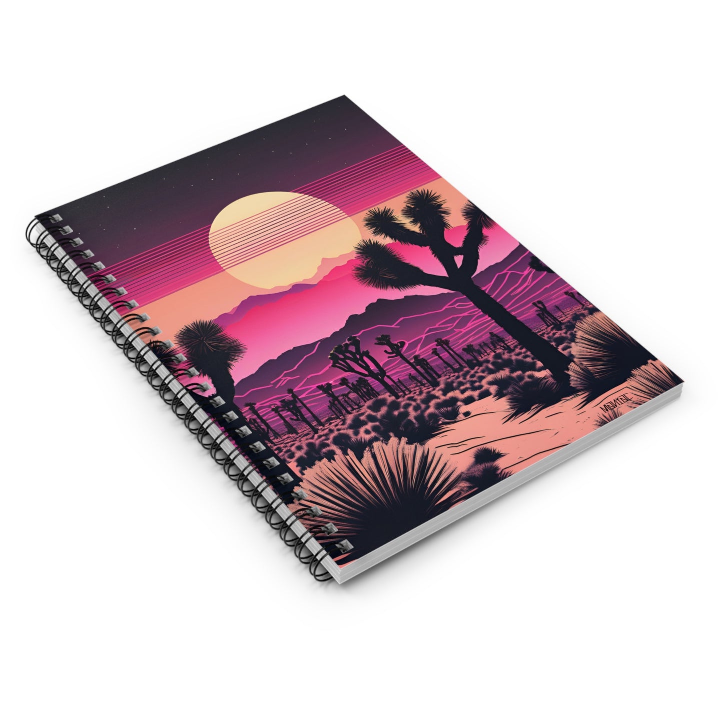 Maniac Spiral Notebook Desert Scene #7