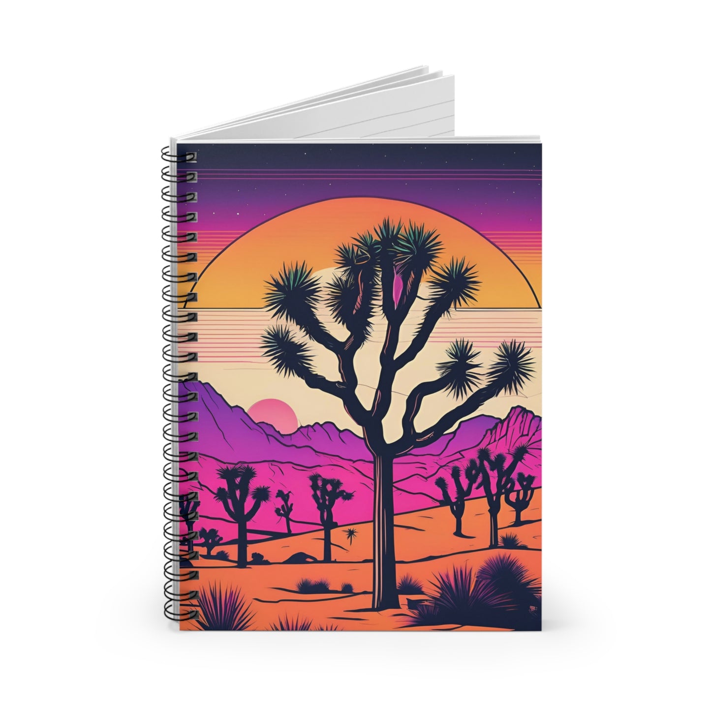 Maniac Spiral Notebook Desert Scene #4