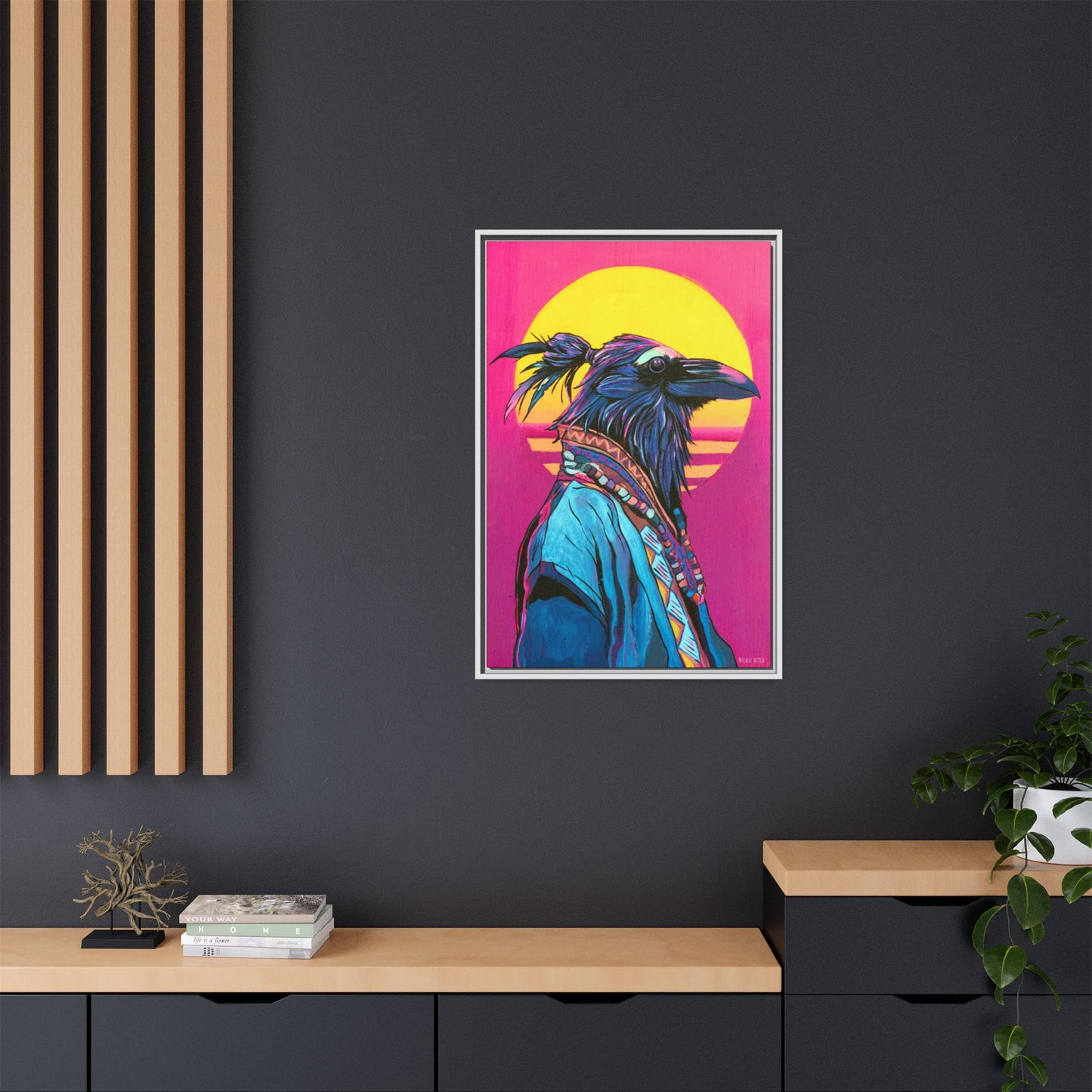 Spiritual Fuckboy #4, Canvas Print, Black or white frame