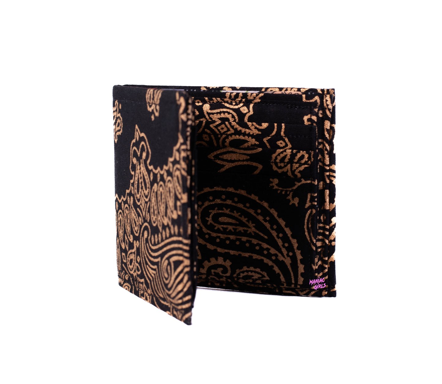 Bandanna Black & Gold Wallet