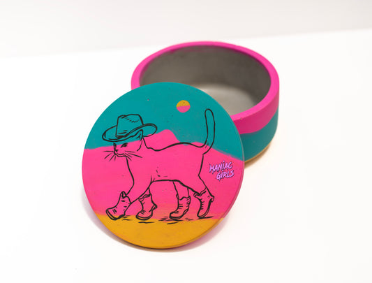 Maniac Meowdy Jewelry Pot