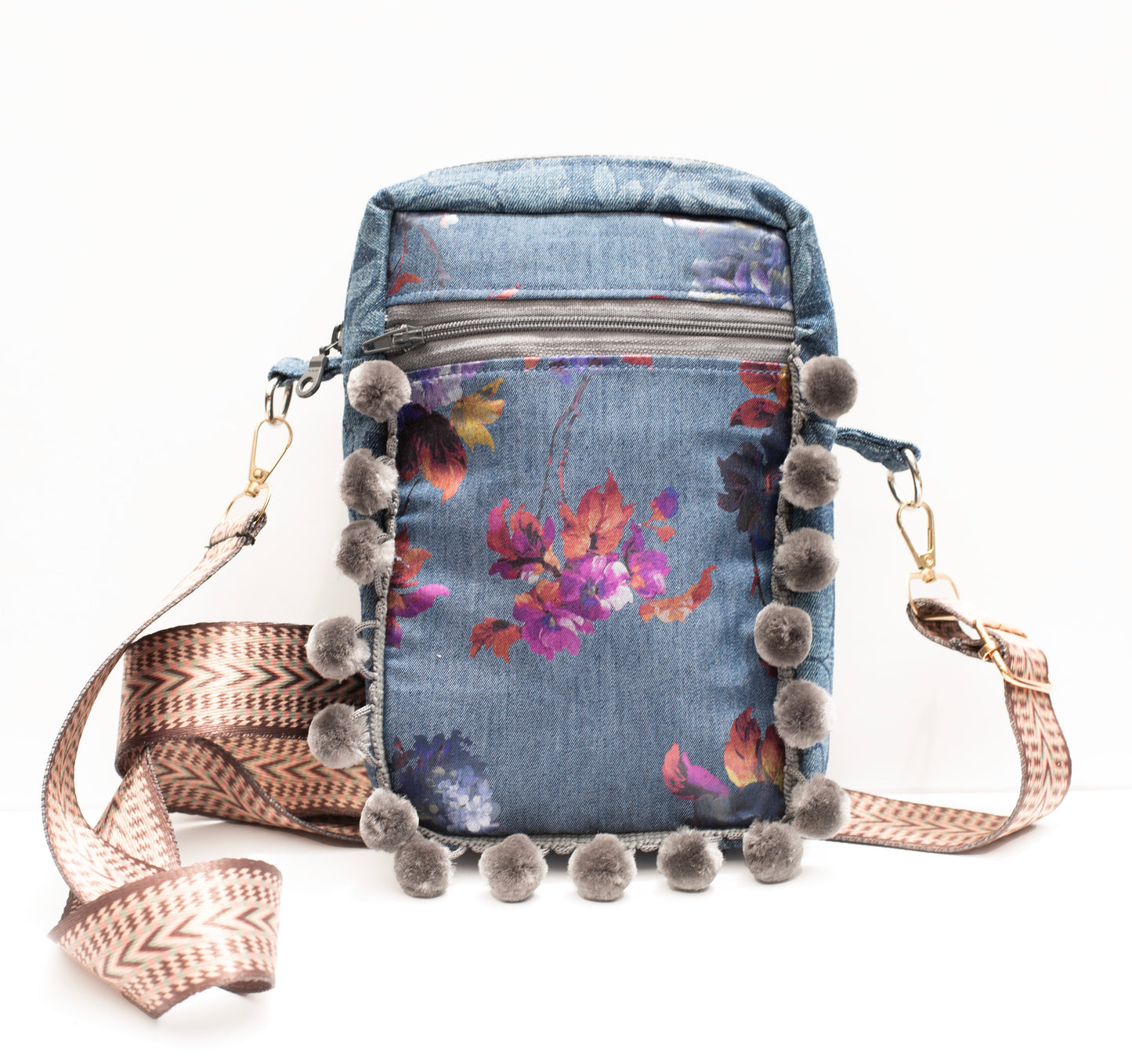 Mojave Blue Jean Crossbody Bag
