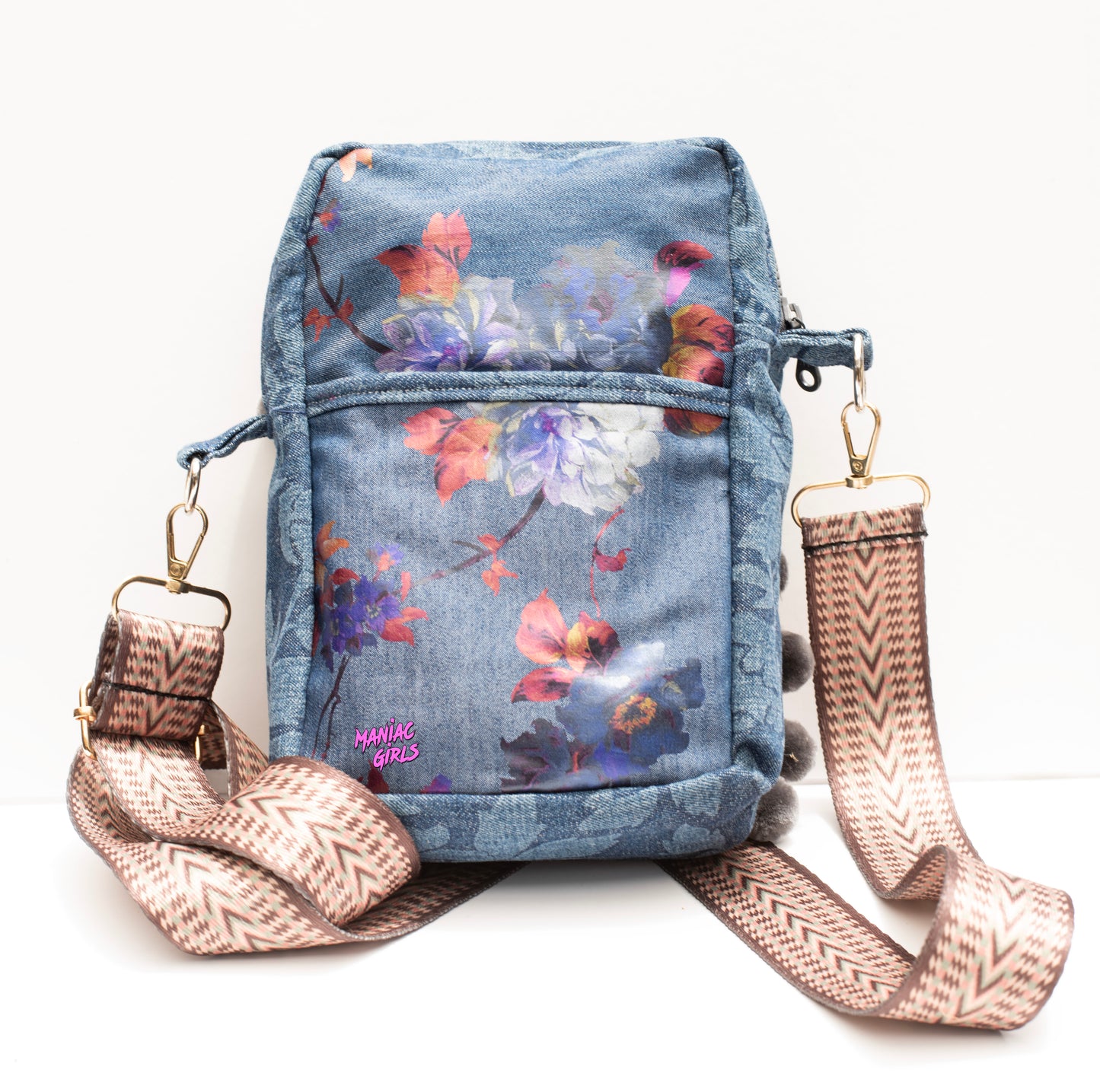 Mojave Blue Jean Crossbody Bag