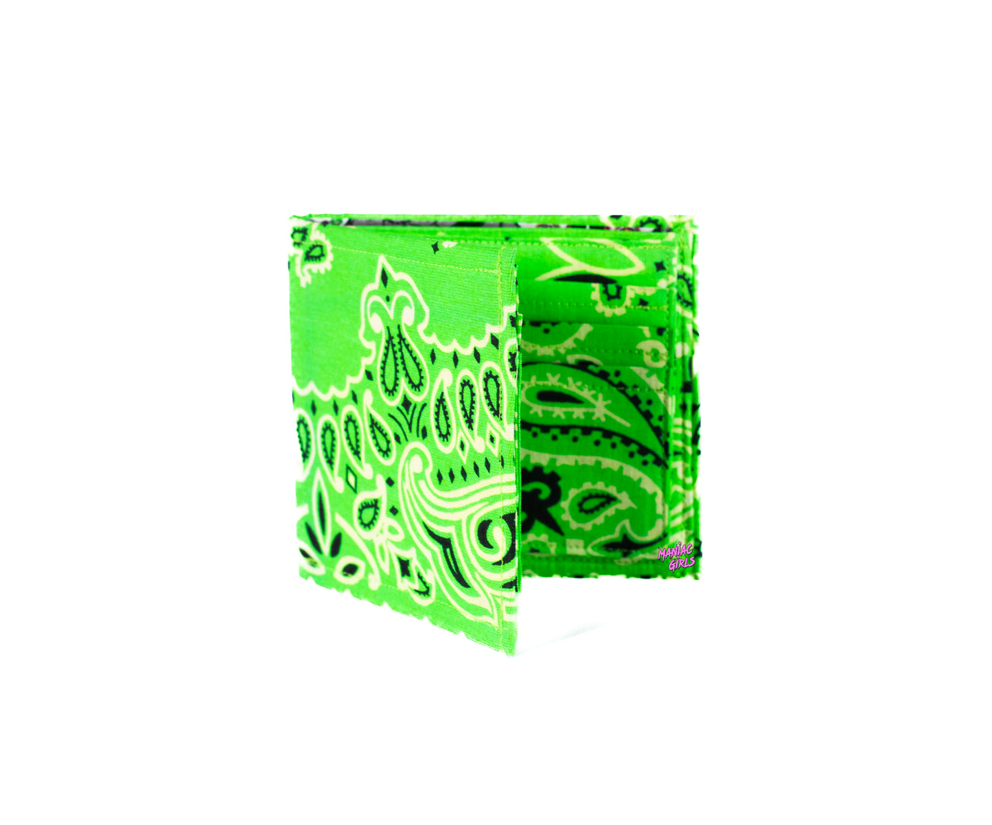 Bandanna Neon Green Wallet