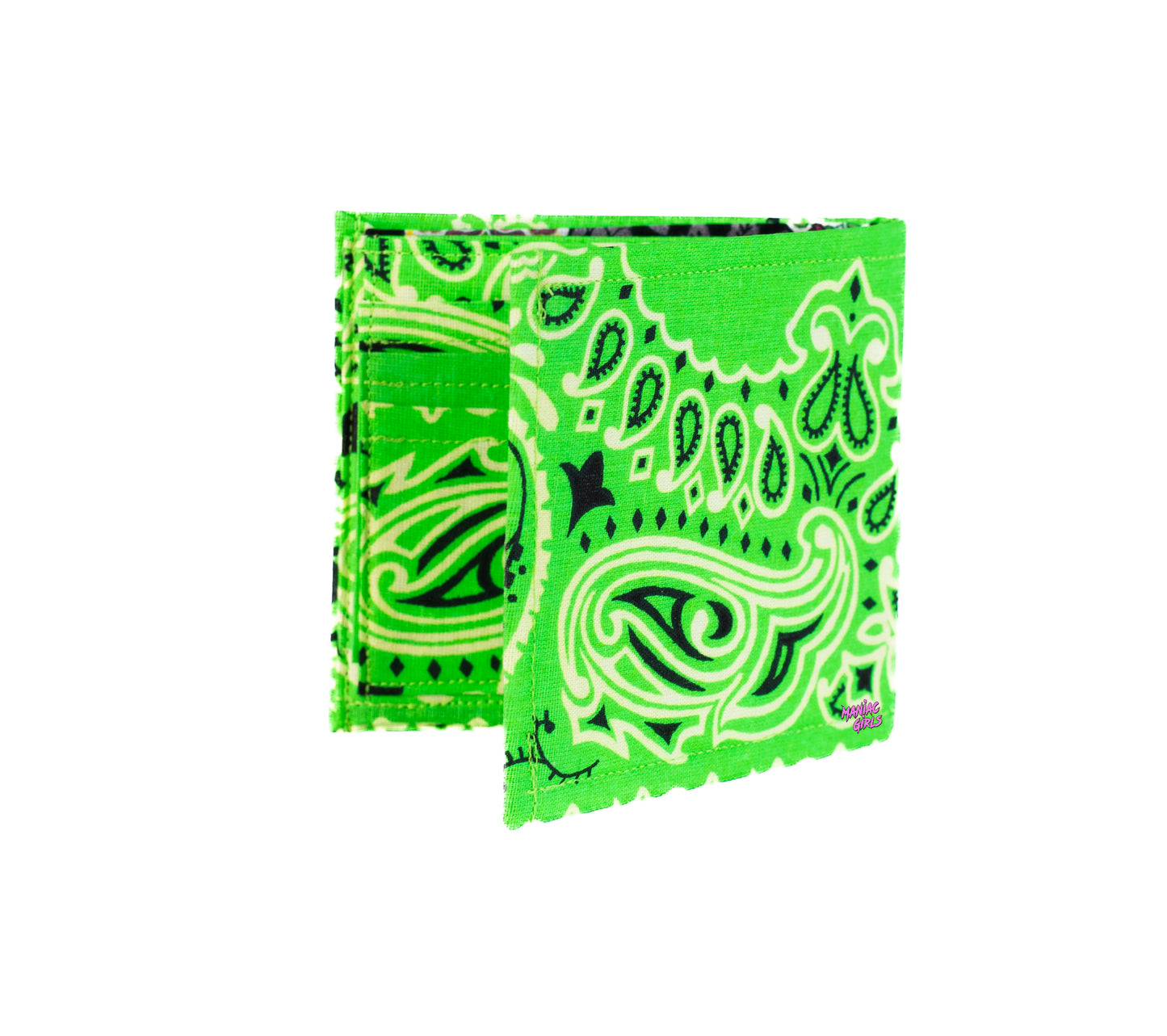 Bandanna Neon Green Wallet