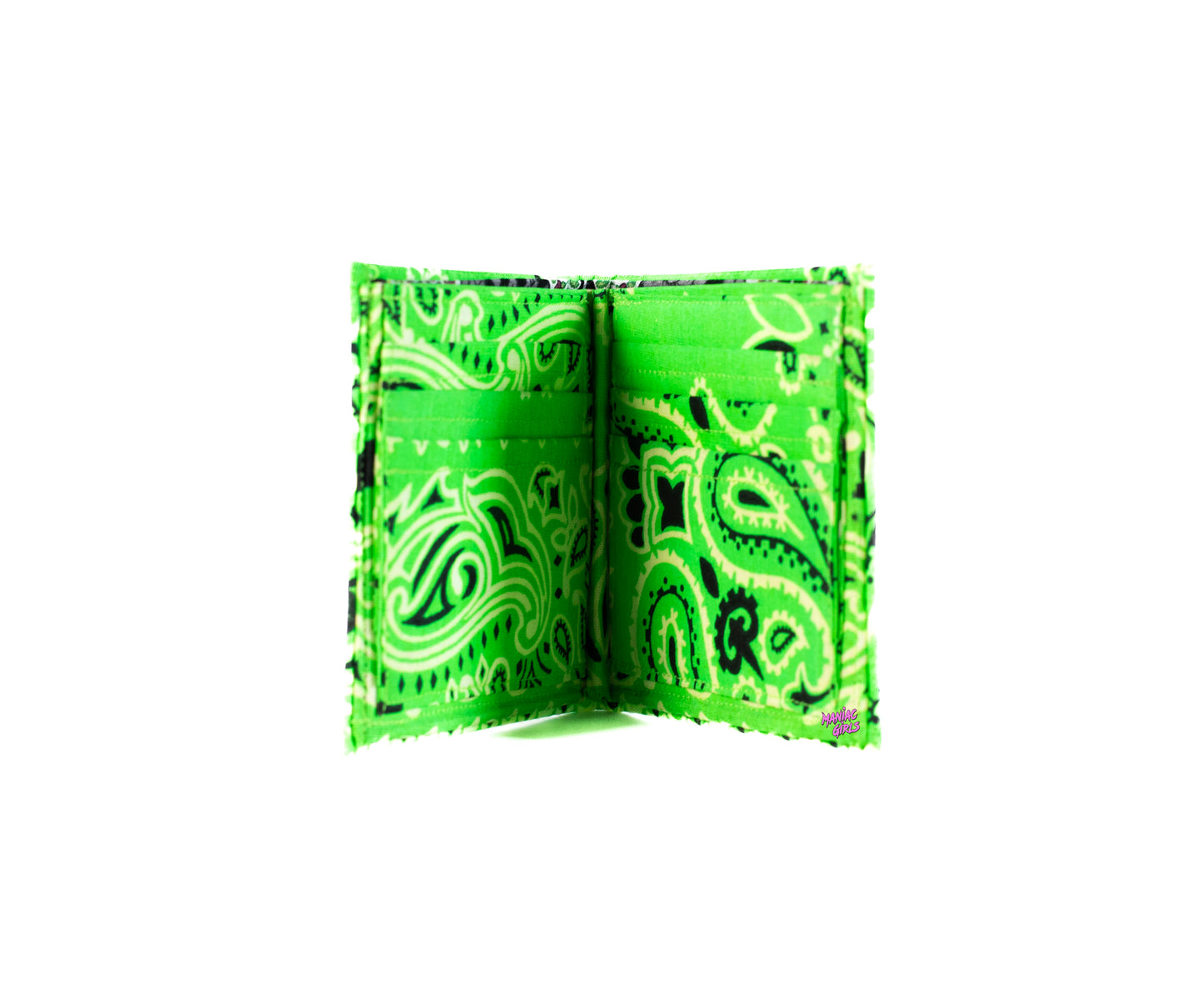 Bandanna Neon Green Wallet