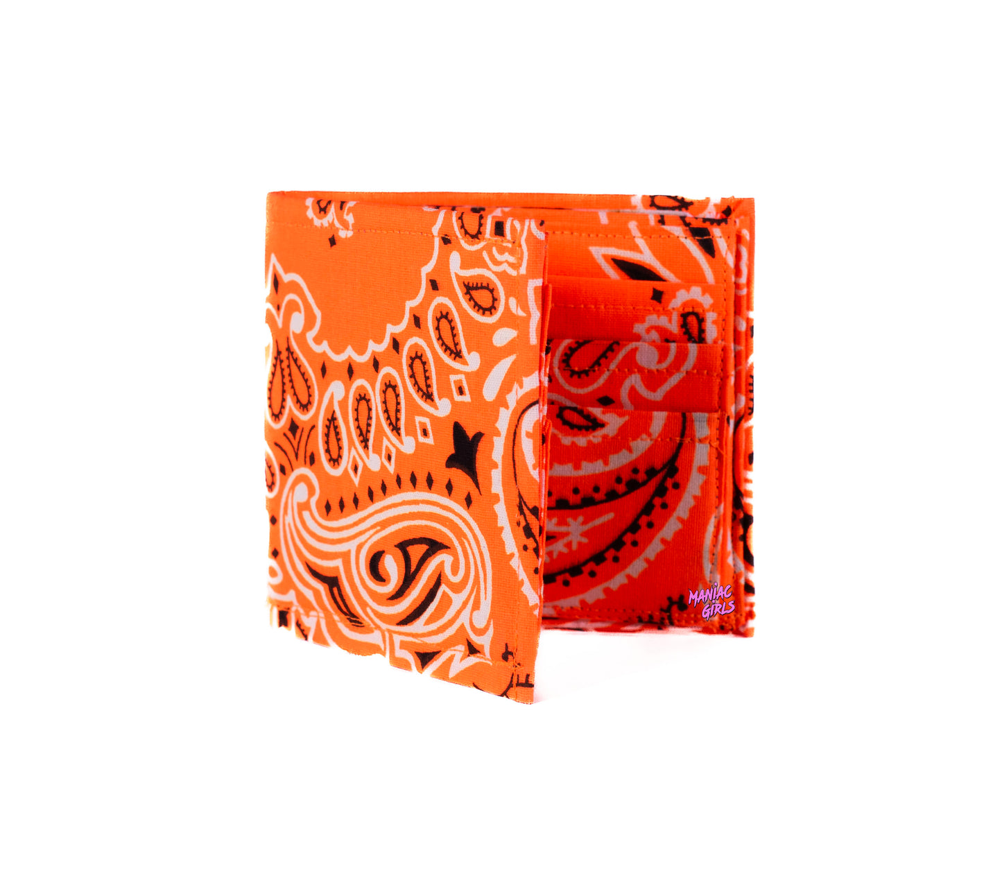 Bandanna Neon Orange Wallet