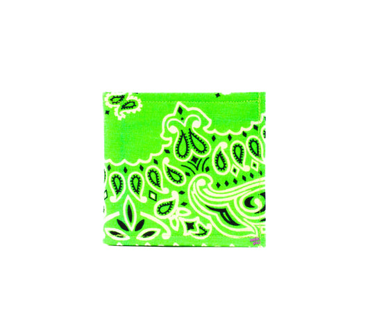 Bandanna Neon Green Wallet