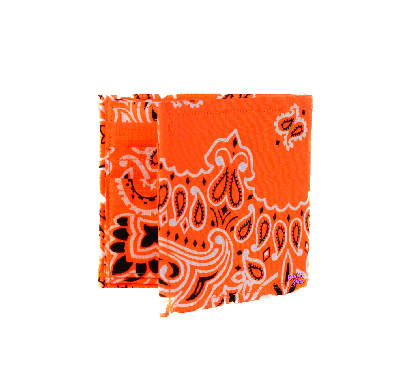 Bandanna Neon Orange Wallet