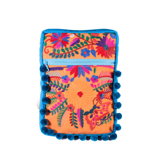 Latina Orange & Blue Large Slingbag