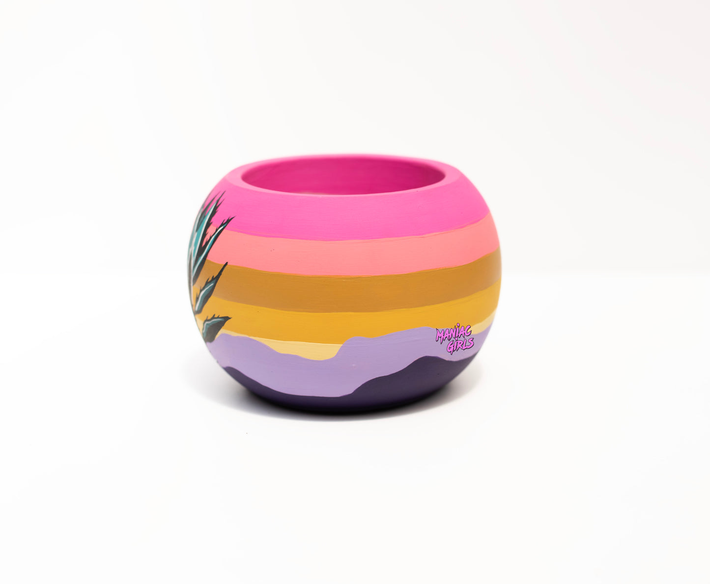 Maniac Pink Agave Smudge Pot Small